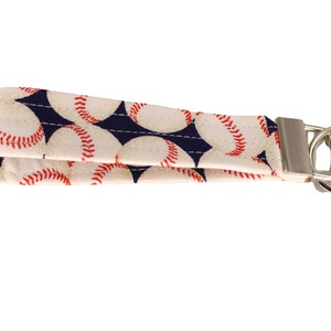 Baseball Fabric Keychain