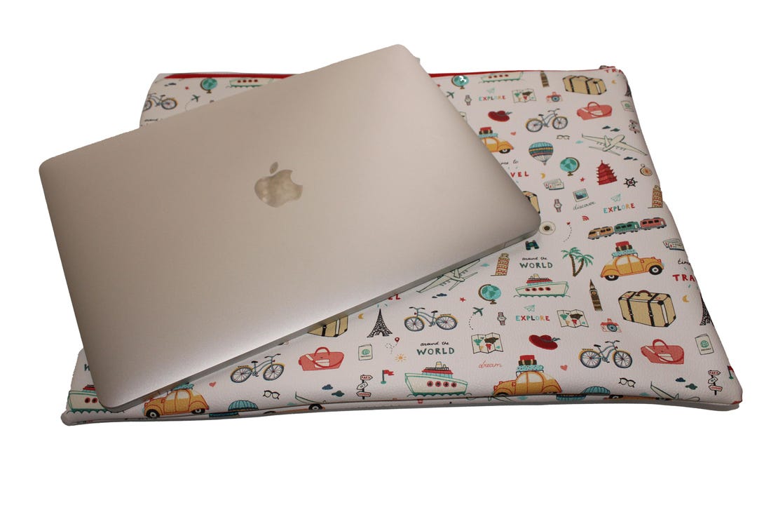 Computer Case Vinyl Laptop Case Pebbled Vinyl Vacation Vibes - Etsy