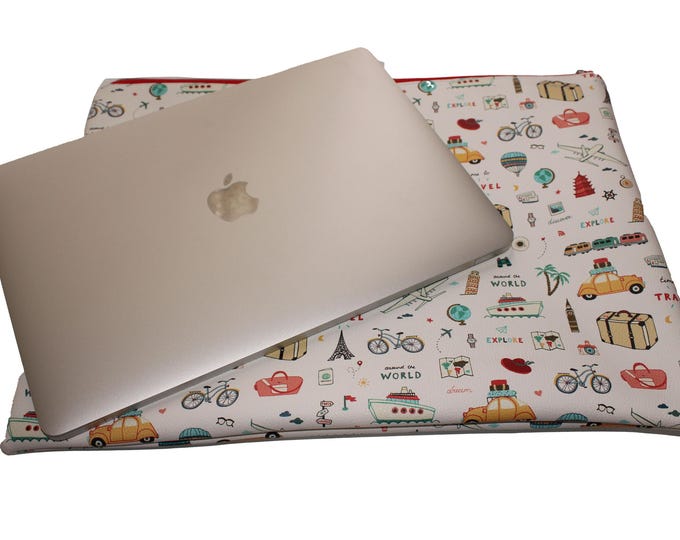 Laptop Case Pebbled Vinyl Vacation Vibes