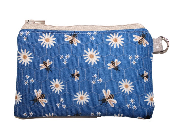 Daisies and Bees Coin Purse