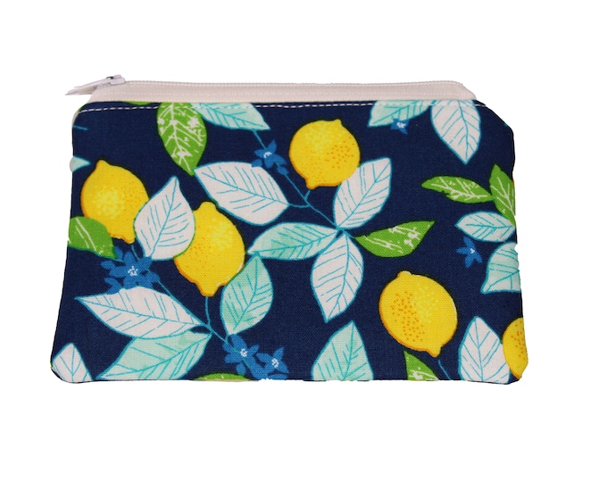 Blue Lemon Coin Purse