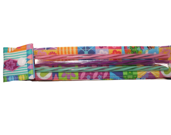 Reusable Straw Pouch Small World