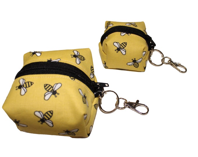 Cube Pouch Bees on Yellow