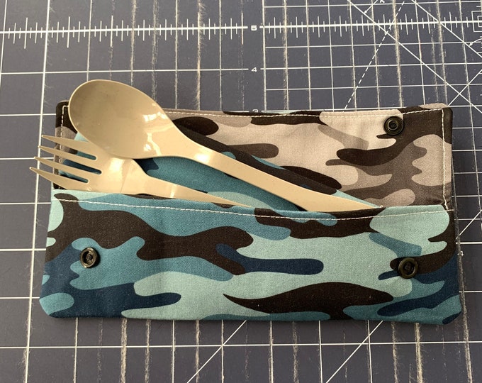 Camoflage  Cutlery Case