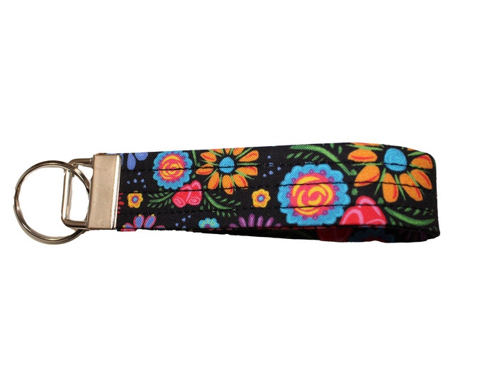 Eleanor Floral Fabric Keychain