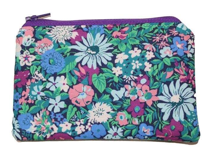 Pink, Purple and Teal Coin Purse