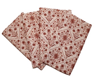 Modern Folk Rust Cloth Napkin