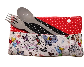 Disney Sketch Cutlery Case