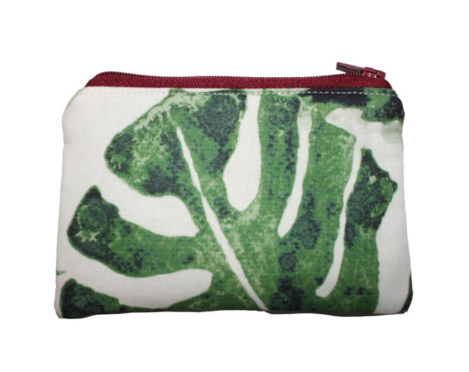 Monstera Coin Purse