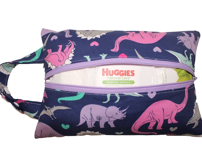 The Ellaria Wipe Holder Purple Dinosaurs