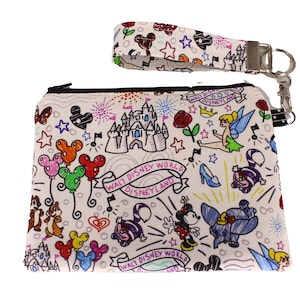Disney Sketch Carly Wristlet