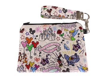 Disney Sketch Carly Wristlet