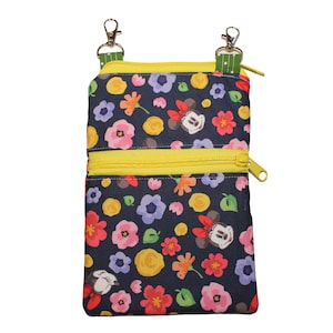 Mobiele telefoon Crossbody portemonnee Disney Minnie Mouse bloemen