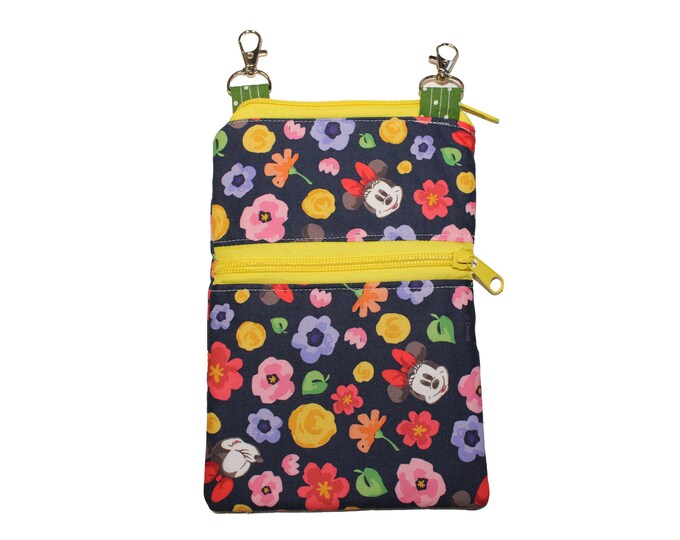 Cellphone Crossbody Purse Disney Minnie Mouse Floral