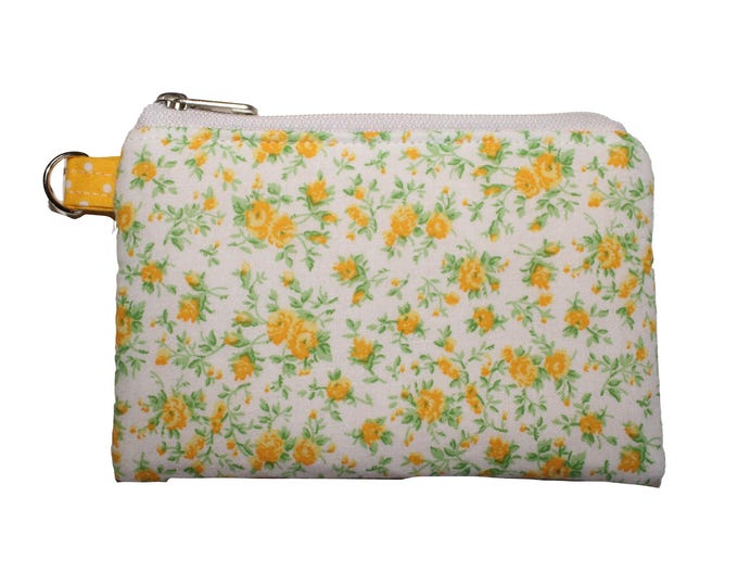 Yellow Floral Coin Purse