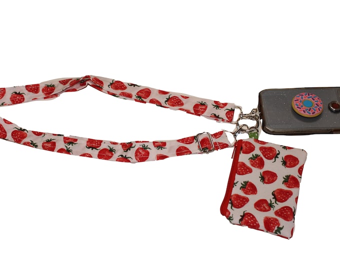 Crossbody Phone Strap Strawberry