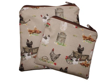 Reusable Snack and Sandwich Bag Chickens