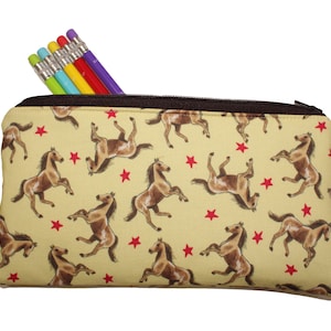Emily Pencil Pouch Vintage Horse