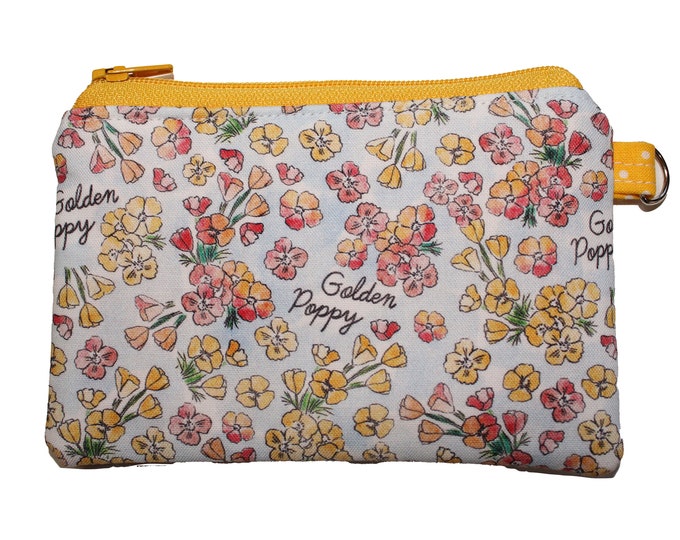 Golden Poppy Coin Purse