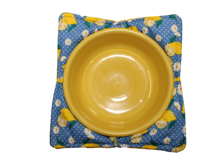 Reversible Bowl Blue Lemons