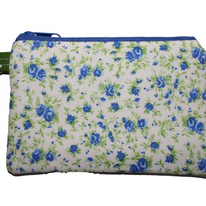 Blue  Floral Coin Purse