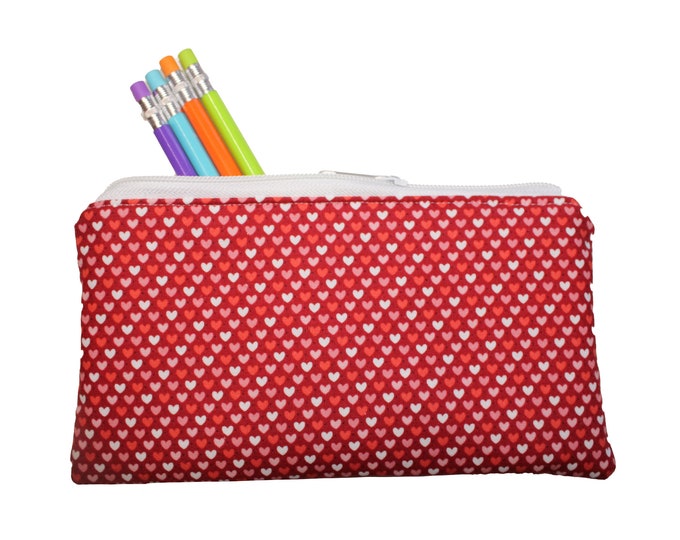 Emily Pencil Pouch Hearts
