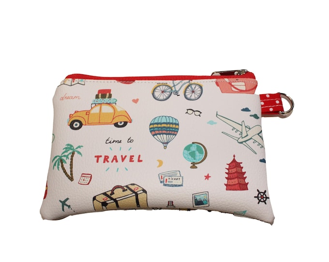 Pebbled Vinyl Coin Purse Travel