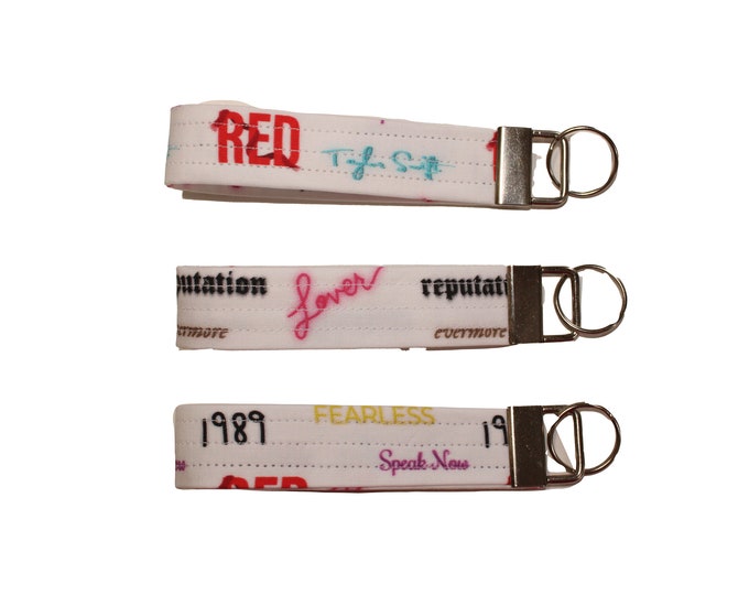 Taylor Albums Fabric Keychain