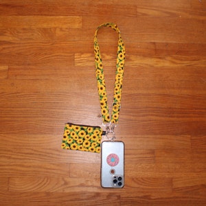 Crossbody Phone Strap Sunflowers