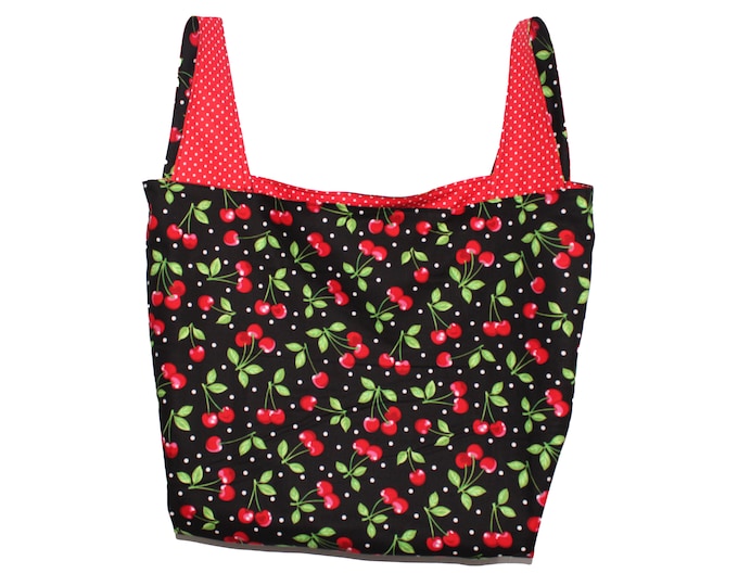 Cherry Reversible Market Bag
