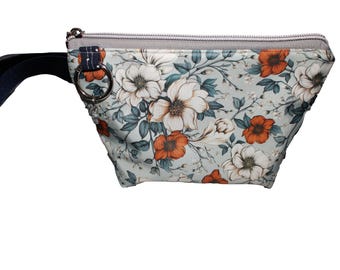 The Charmed Bag Blue and Orange Floral