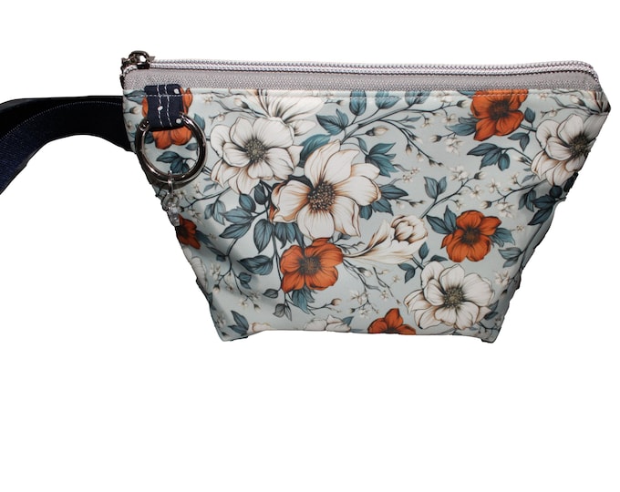 The Charmed Bag Blue and Orange Floral