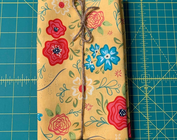 Yellow Floral Cloth Napkin