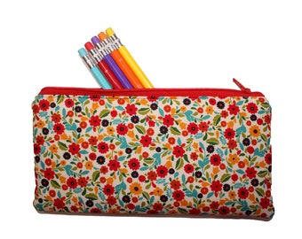 Emily Pencil Pouch Bright Floral