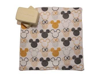 Mickey & Minnie  Flannel Washcloth