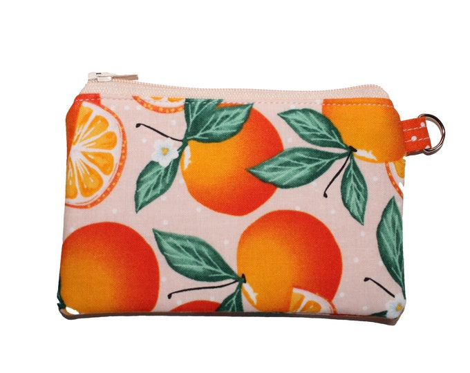 Oranges on Pink Coin Purse