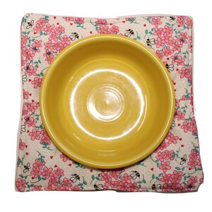 Reversible Bowl Cozy Bees and Blossons