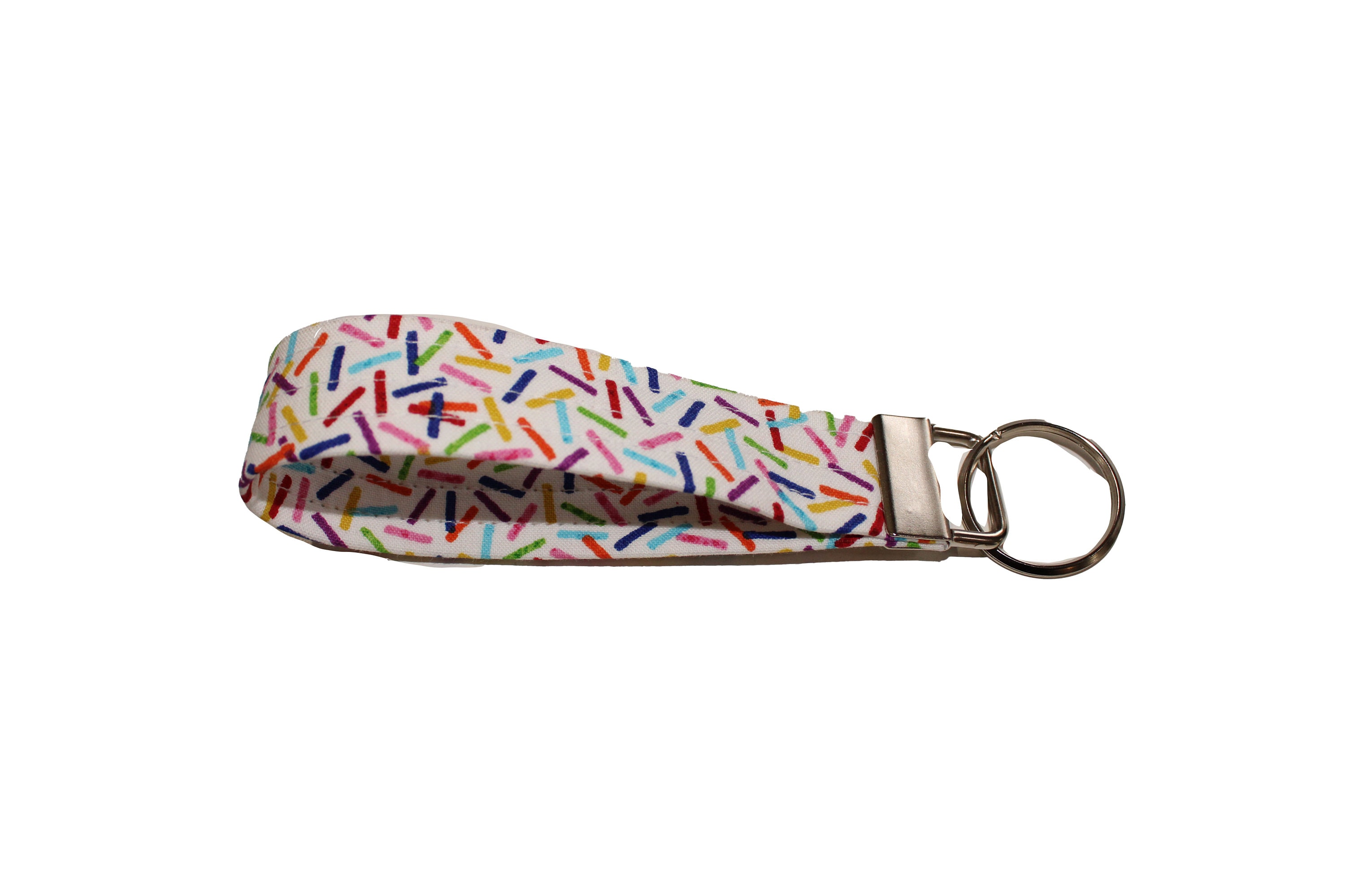 Confetti Sprinkles Fabric Keychain