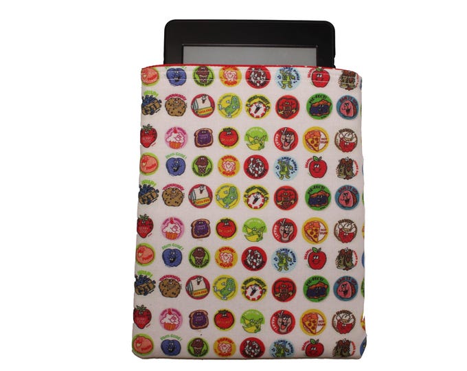 Kindle Slip In Pouch Retro Scratch n' Sniff Stickers