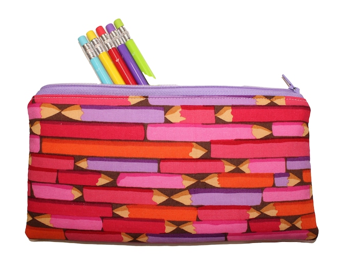 Emily Pencil Pouch Red Pencils