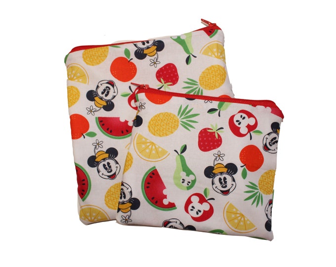 Reusable Snack and Sandwich Bag Disney Fruit