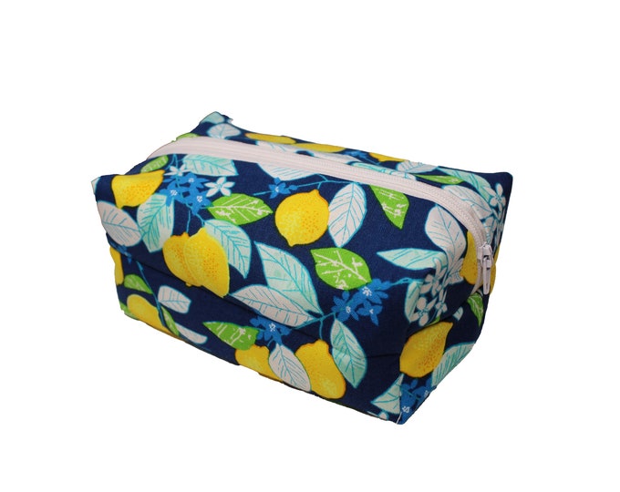 Blue Lemon Cosmetic Case