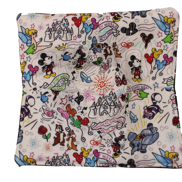 Reversible Bowl Cozy Disney Sketch