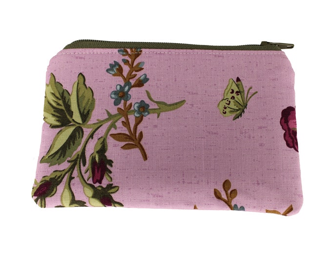 Lavender Floral Coin Purse