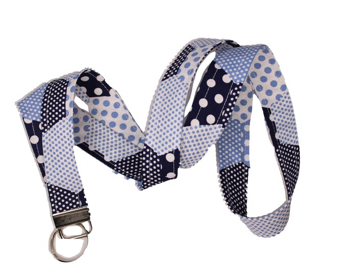 Blues Hexagon Lanyard