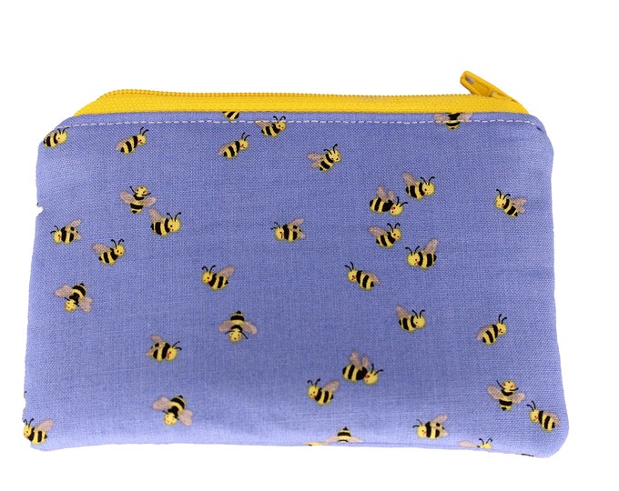 Blue Bee Coin Purse