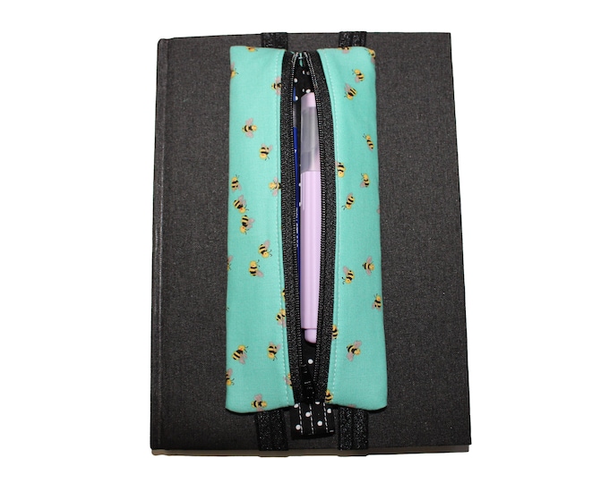 The Violet Book Pouch Teal Bee