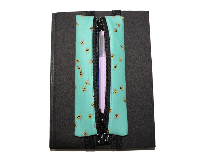 The Violet Book Pouch Teal Bee