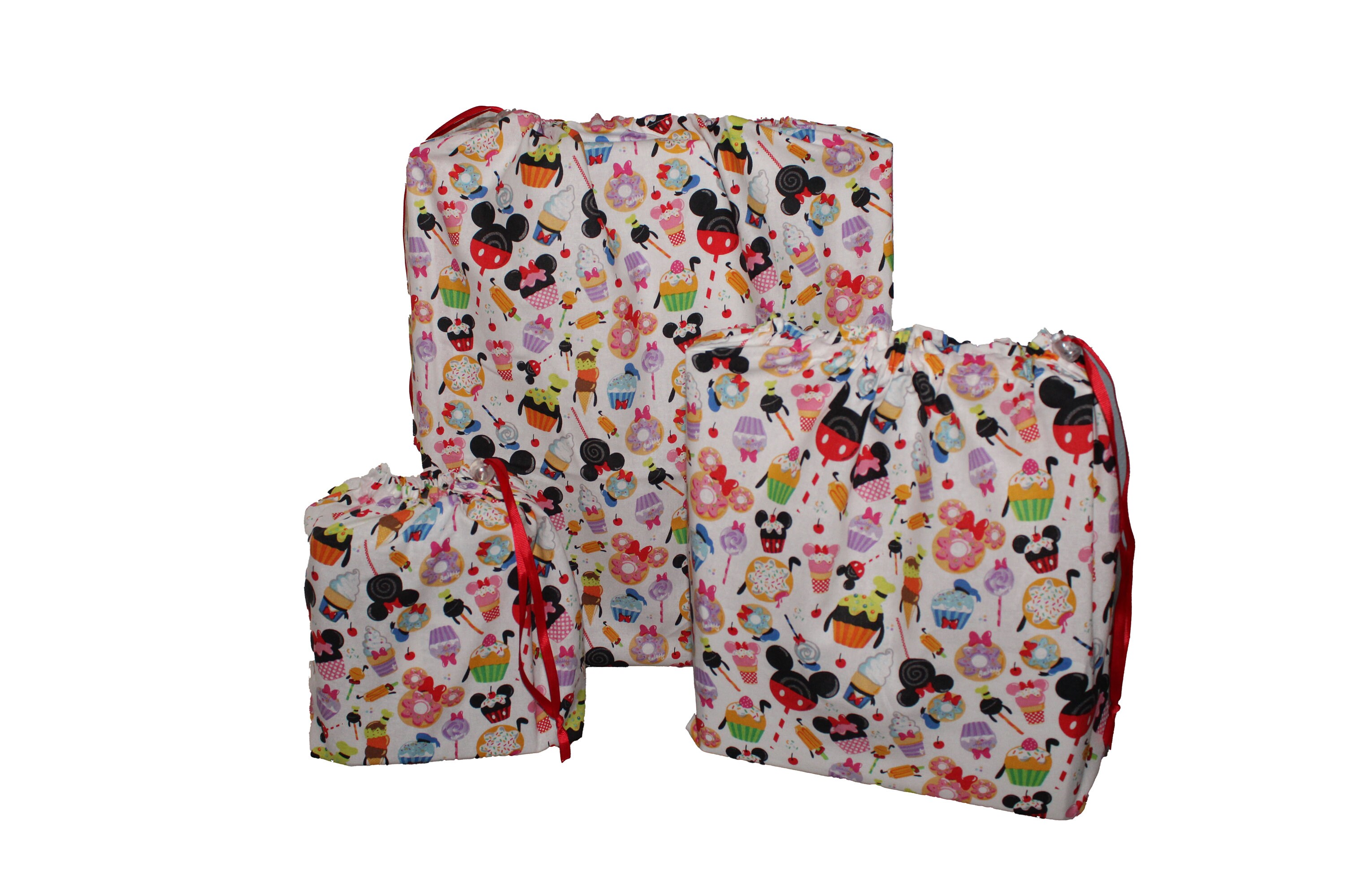 Reusable Fabric Gift Bags Disney Snacks