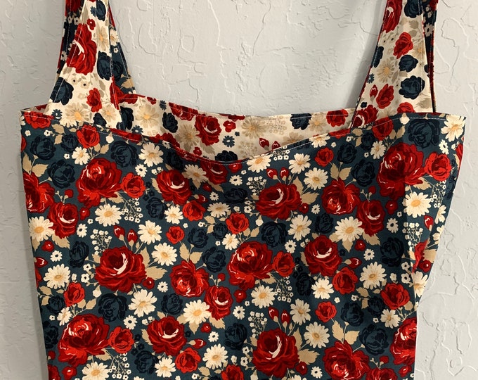 American Legacy  Floral Reversible Market Bag